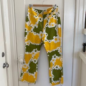 Flared Floral Pants
